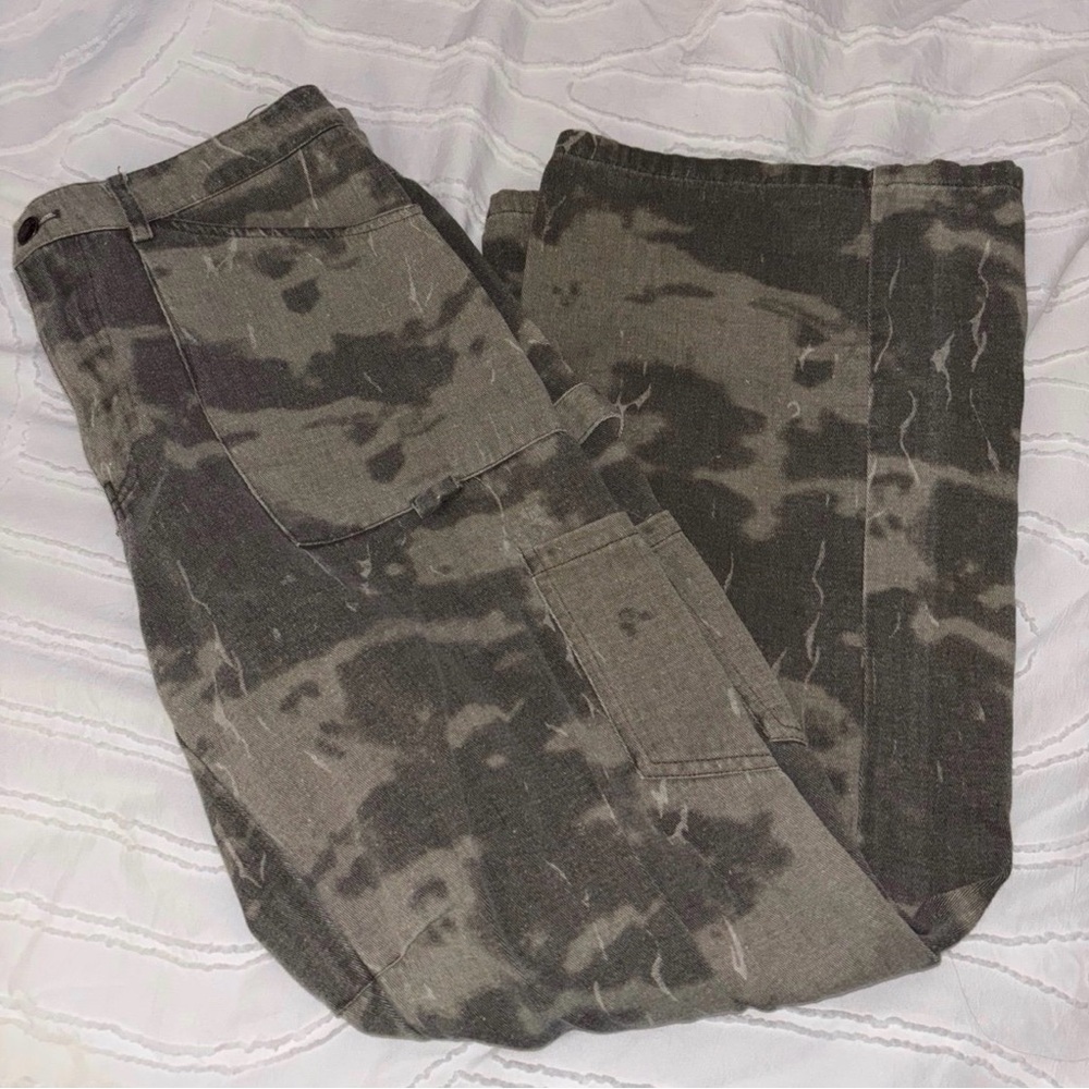 Lioness Gray Camouflage Cargo Pants